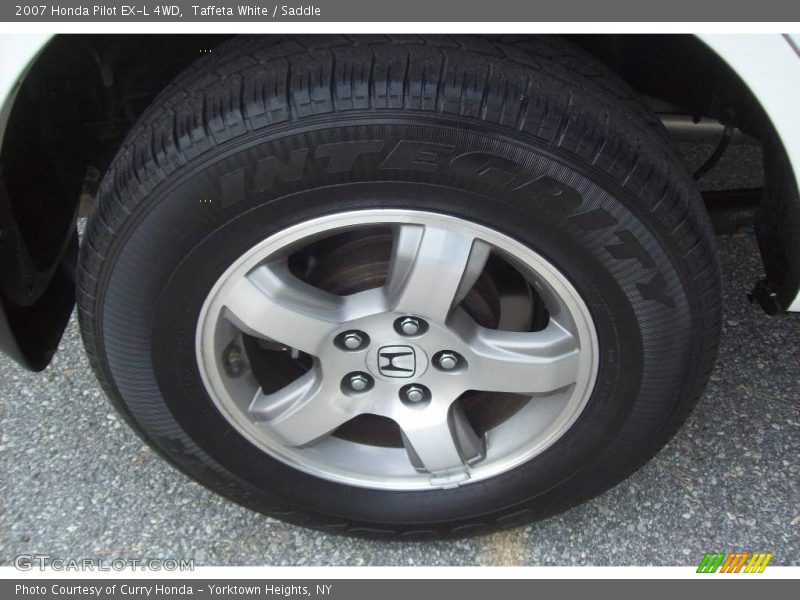 Taffeta White / Saddle 2007 Honda Pilot EX-L 4WD