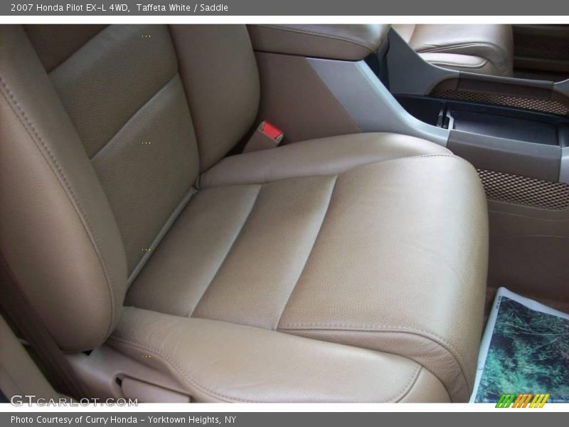 Taffeta White / Saddle 2007 Honda Pilot EX-L 4WD
