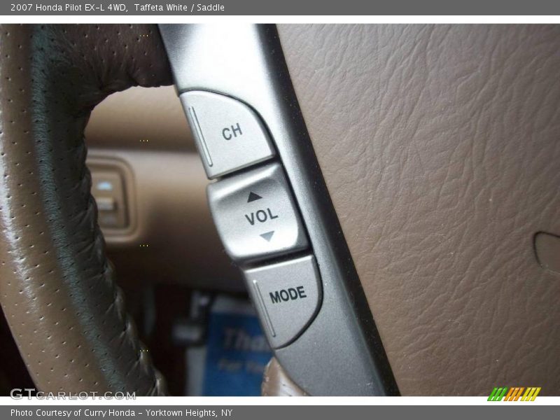 Taffeta White / Saddle 2007 Honda Pilot EX-L 4WD