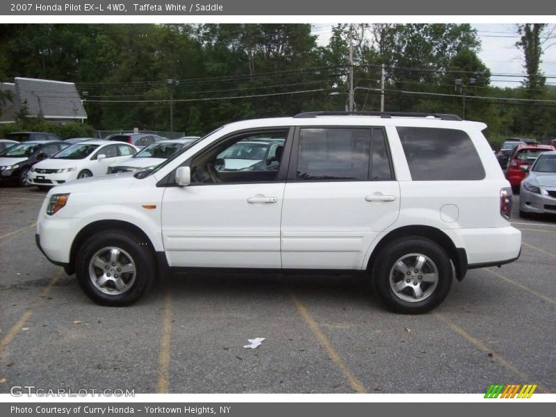 Taffeta White / Saddle 2007 Honda Pilot EX-L 4WD