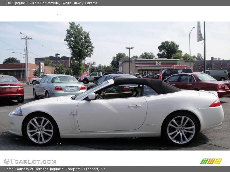 White Onyx / Caramel 2007 Jaguar XK XK8 Convertible