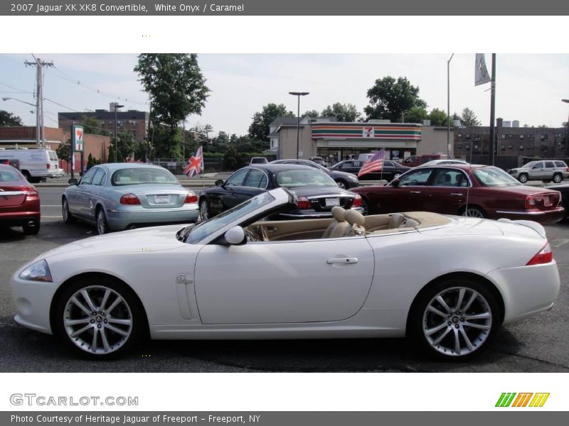 White Onyx / Caramel 2007 Jaguar XK XK8 Convertible