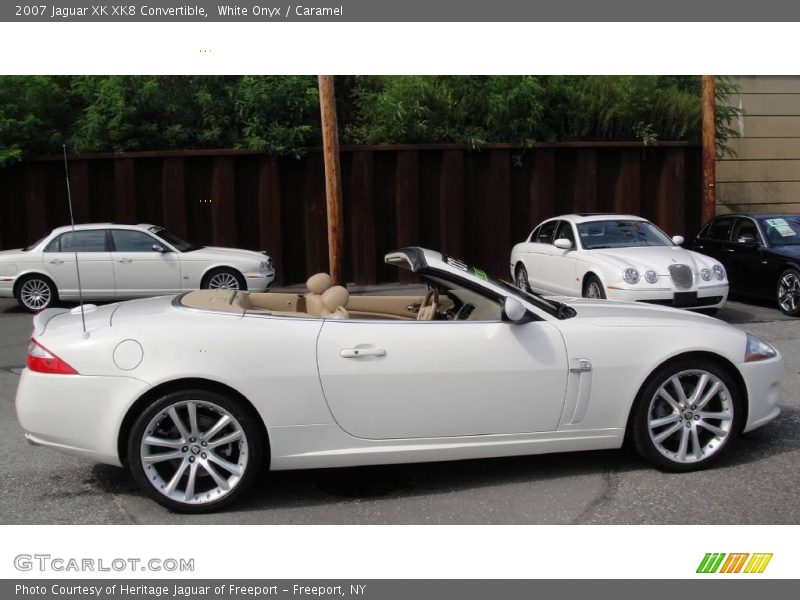 White Onyx / Caramel 2007 Jaguar XK XK8 Convertible
