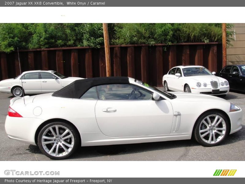 White Onyx / Caramel 2007 Jaguar XK XK8 Convertible