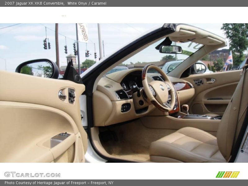 White Onyx / Caramel 2007 Jaguar XK XK8 Convertible