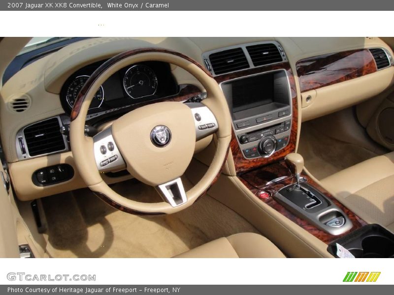 White Onyx / Caramel 2007 Jaguar XK XK8 Convertible