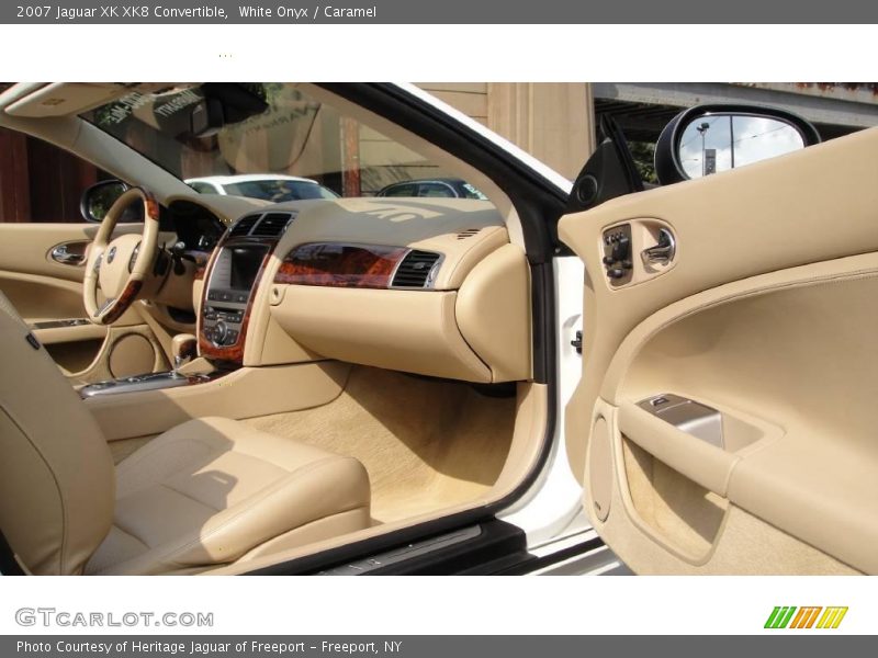 White Onyx / Caramel 2007 Jaguar XK XK8 Convertible