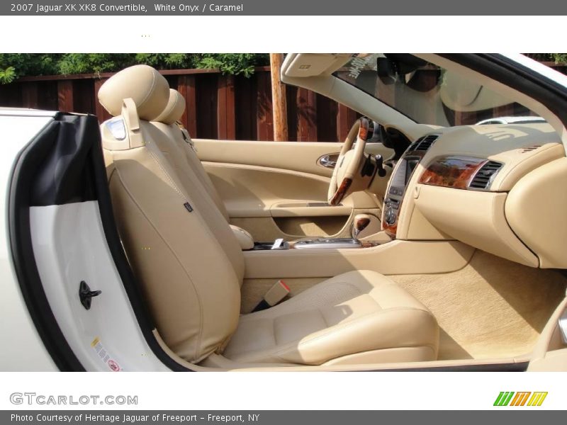 White Onyx / Caramel 2007 Jaguar XK XK8 Convertible