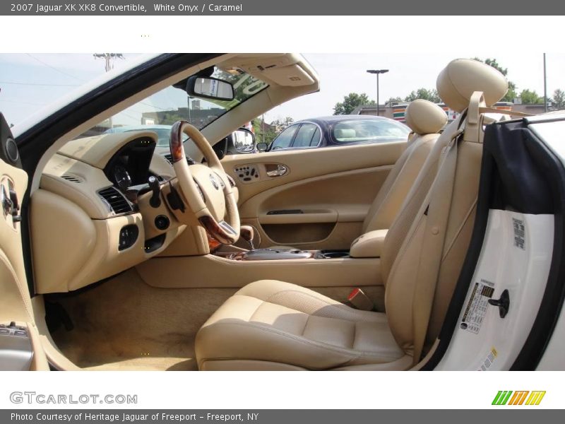 White Onyx / Caramel 2007 Jaguar XK XK8 Convertible