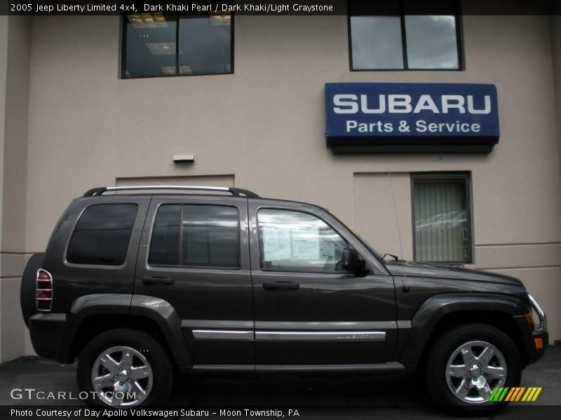 Dark Khaki Pearl / Dark Khaki/Light Graystone 2005 Jeep Liberty Limited 4x4