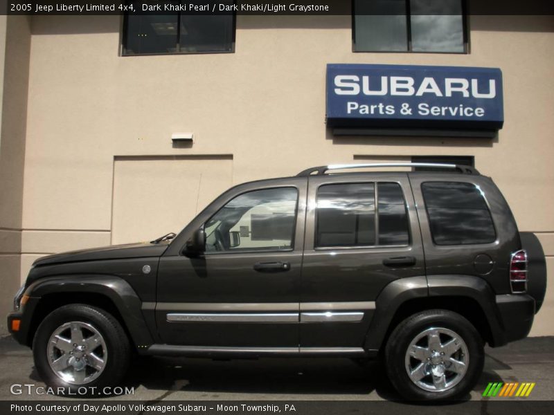 Dark Khaki Pearl / Dark Khaki/Light Graystone 2005 Jeep Liberty Limited 4x4