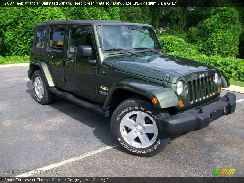 Jeep Green Metallic / Dark Slate Gray/Medium Slate Gray 2007 Jeep Wrangler Unlimited Sahara