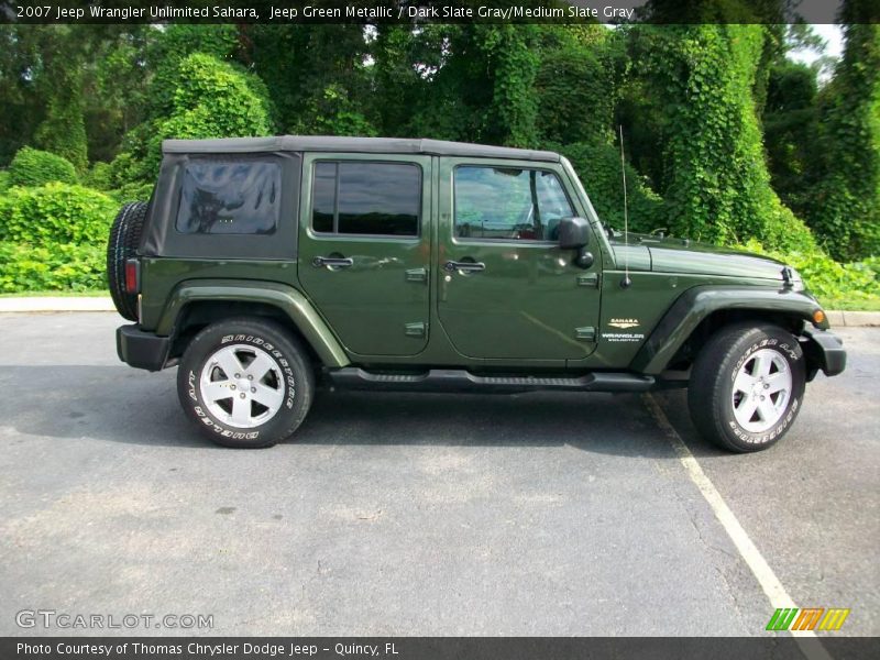 Jeep Green Metallic / Dark Slate Gray/Medium Slate Gray 2007 Jeep Wrangler Unlimited Sahara