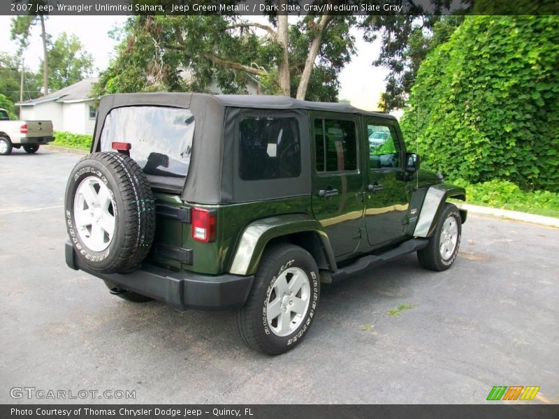 Jeep Green Metallic / Dark Slate Gray/Medium Slate Gray 2007 Jeep Wrangler Unlimited Sahara