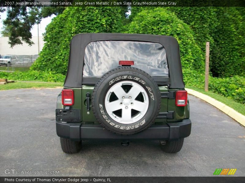 Jeep Green Metallic / Dark Slate Gray/Medium Slate Gray 2007 Jeep Wrangler Unlimited Sahara