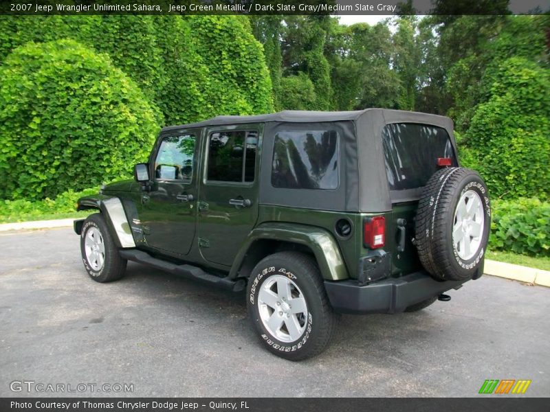 Jeep Green Metallic / Dark Slate Gray/Medium Slate Gray 2007 Jeep Wrangler Unlimited Sahara