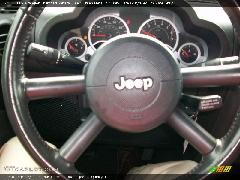 Jeep Green Metallic / Dark Slate Gray/Medium Slate Gray 2007 Jeep Wrangler Unlimited Sahara
