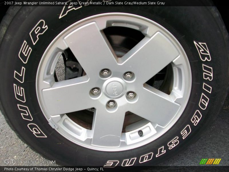 Jeep Green Metallic / Dark Slate Gray/Medium Slate Gray 2007 Jeep Wrangler Unlimited Sahara