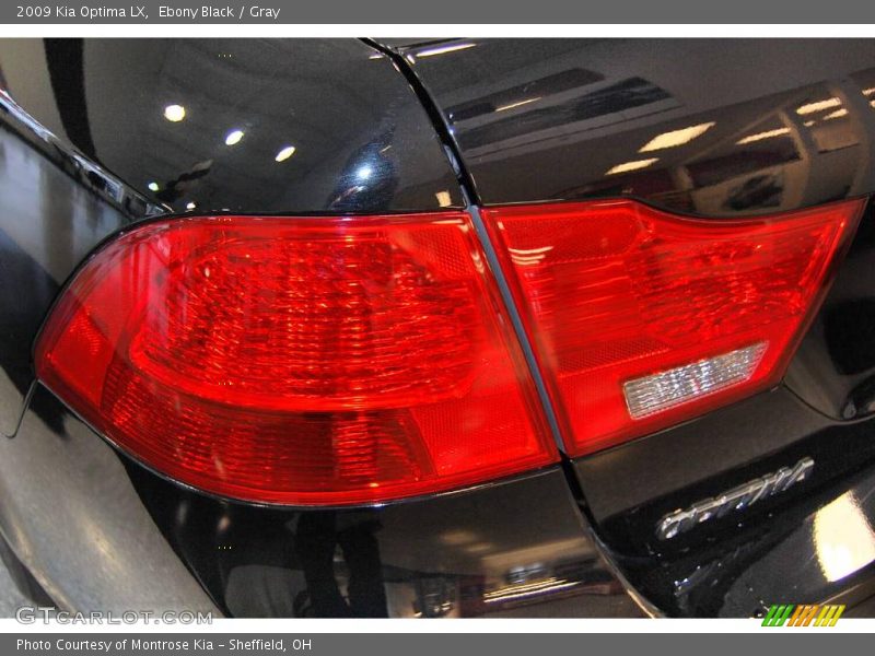Ebony Black / Gray 2009 Kia Optima LX