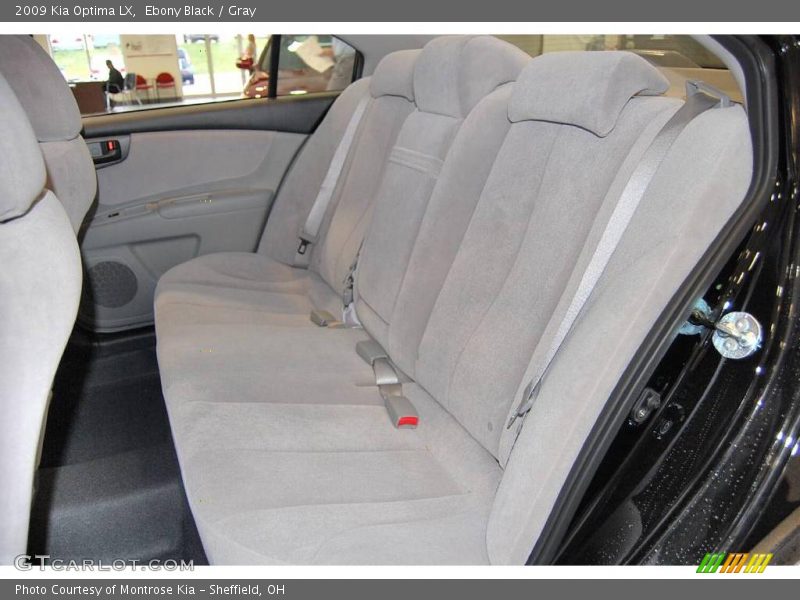 Ebony Black / Gray 2009 Kia Optima LX