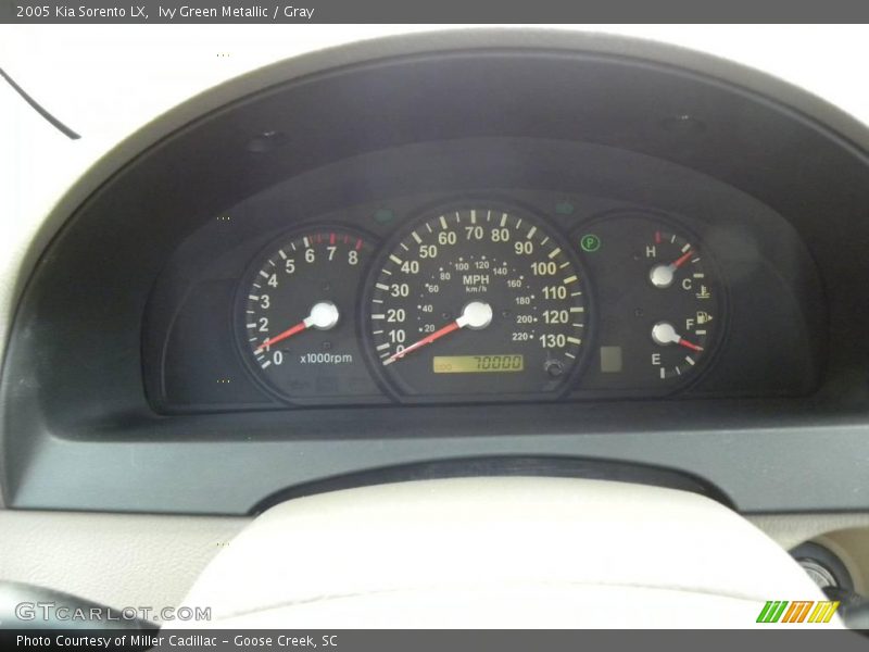 Ivy Green Metallic / Gray 2005 Kia Sorento LX