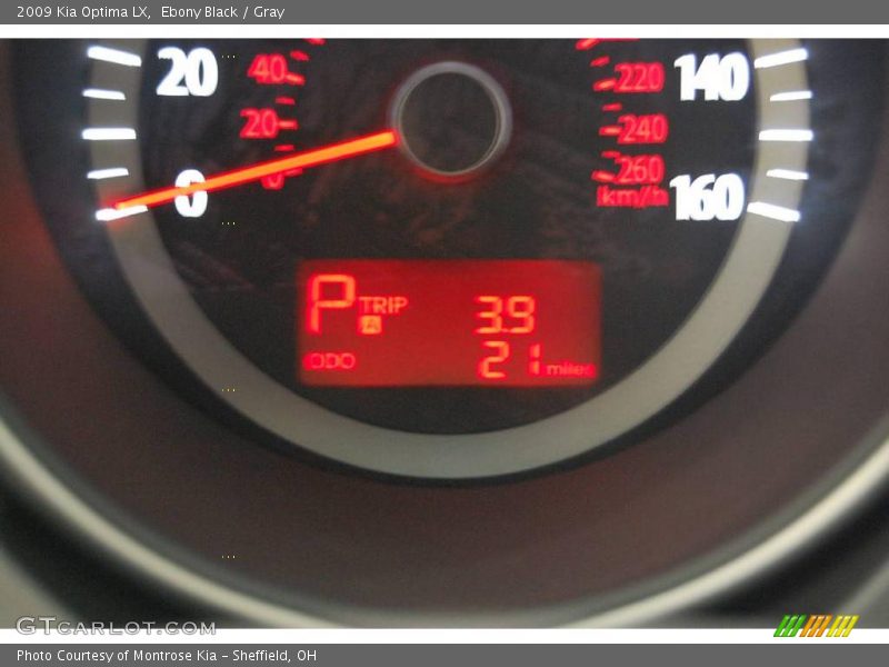 Ebony Black / Gray 2009 Kia Optima LX