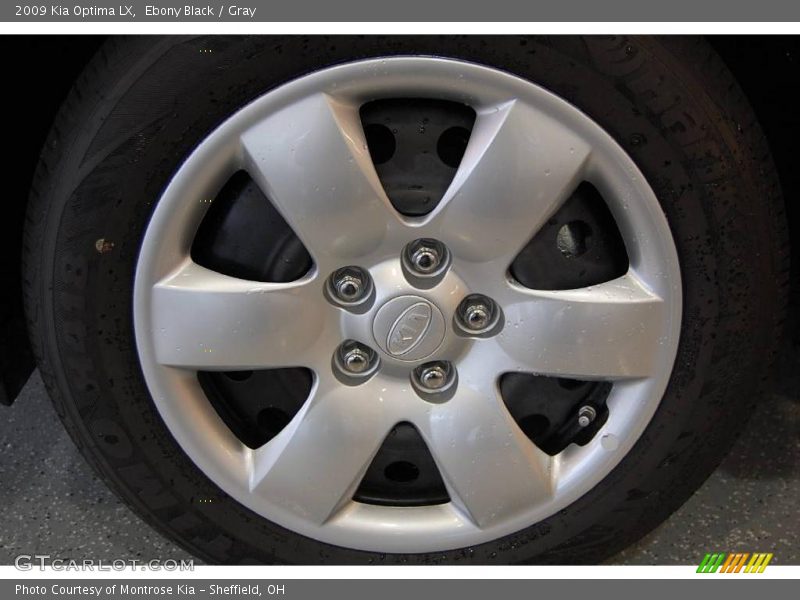 Ebony Black / Gray 2009 Kia Optima LX