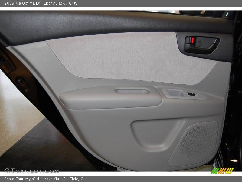 Ebony Black / Gray 2009 Kia Optima LX