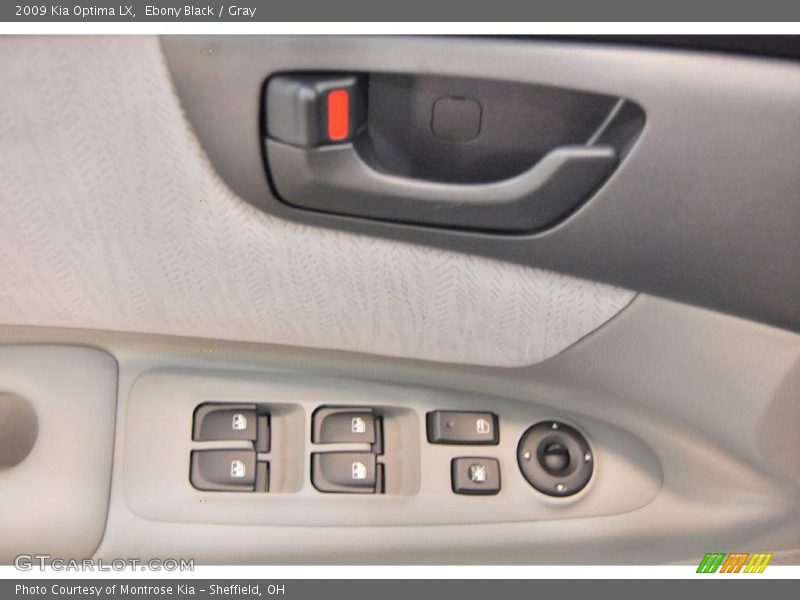 Ebony Black / Gray 2009 Kia Optima LX