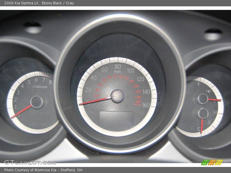 Ebony Black / Gray 2009 Kia Optima LX