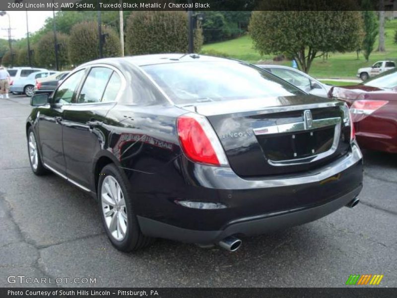 Tuxedo Black Metallic / Charcoal Black 2009 Lincoln MKS AWD Sedan