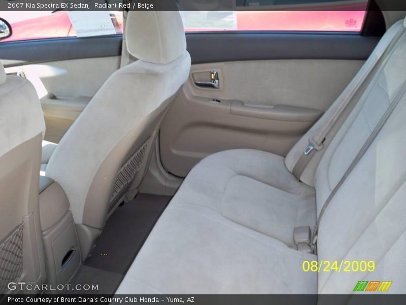 Radiant Red / Beige 2007 Kia Spectra EX Sedan