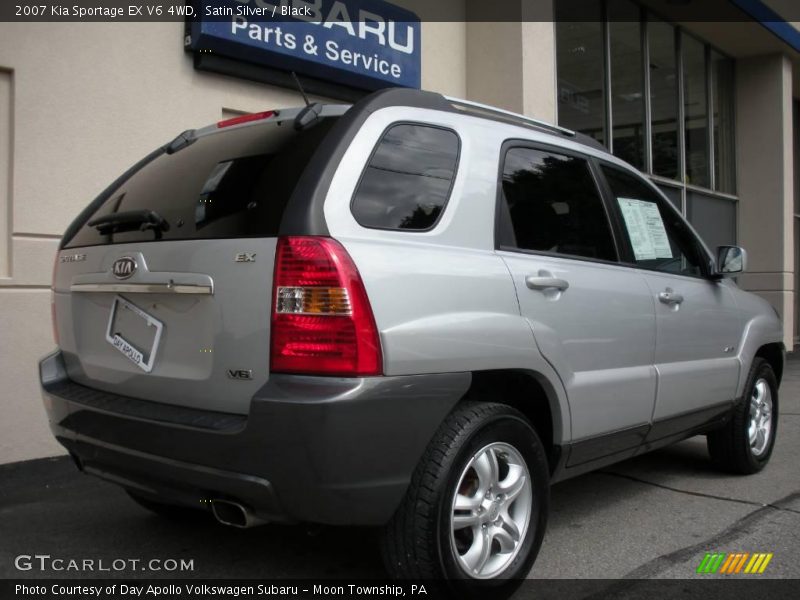 Satin Silver / Black 2007 Kia Sportage EX V6 4WD
