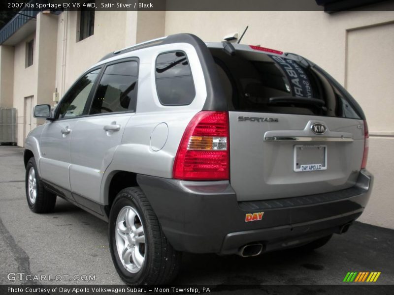 Satin Silver / Black 2007 Kia Sportage EX V6 4WD