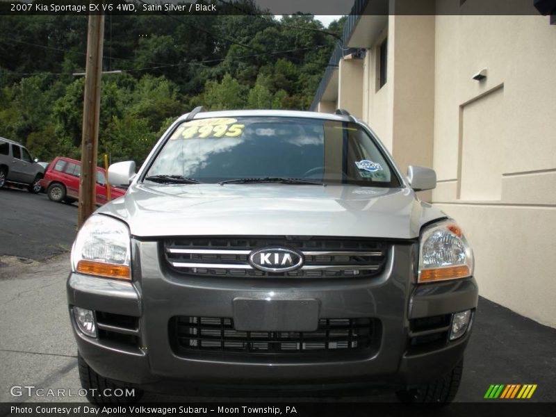 Satin Silver / Black 2007 Kia Sportage EX V6 4WD