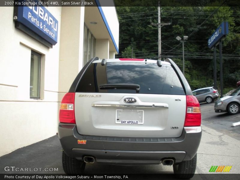 Satin Silver / Black 2007 Kia Sportage EX V6 4WD