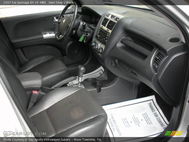 Satin Silver / Black 2007 Kia Sportage EX V6 4WD