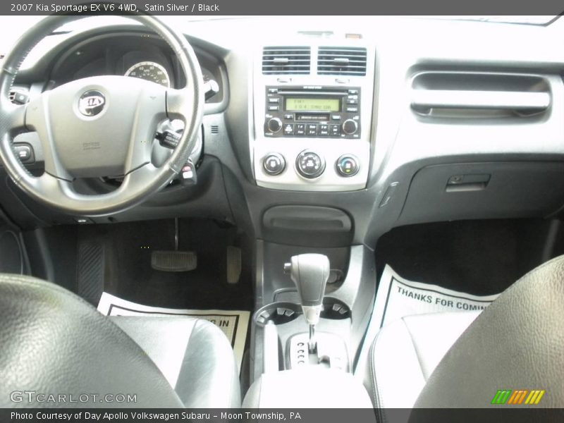Satin Silver / Black 2007 Kia Sportage EX V6 4WD