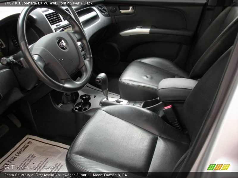 Satin Silver / Black 2007 Kia Sportage EX V6 4WD
