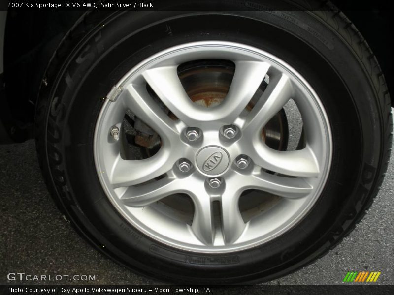 Satin Silver / Black 2007 Kia Sportage EX V6 4WD