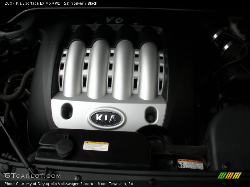 Satin Silver / Black 2007 Kia Sportage EX V6 4WD