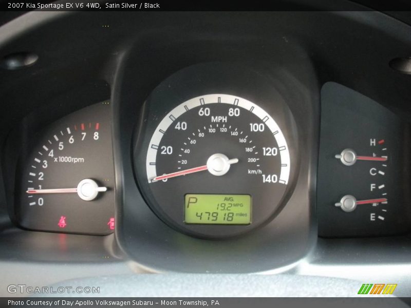 Satin Silver / Black 2007 Kia Sportage EX V6 4WD