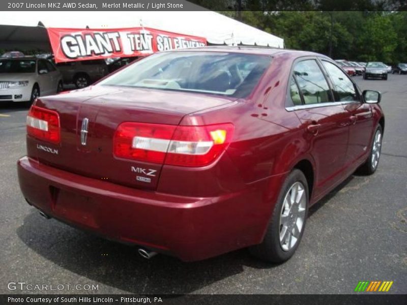 Merlot Metallic / Light Stone 2007 Lincoln MKZ AWD Sedan