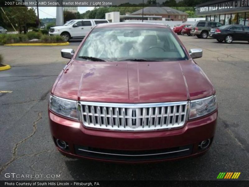 Merlot Metallic / Light Stone 2007 Lincoln MKZ AWD Sedan