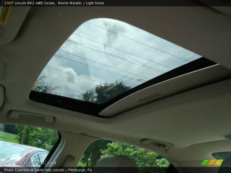 Merlot Metallic / Light Stone 2007 Lincoln MKZ AWD Sedan