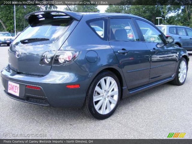 Metropolitan Gray Mica / Black 2008 Mazda MAZDA3 MAZDASPEED Sport
