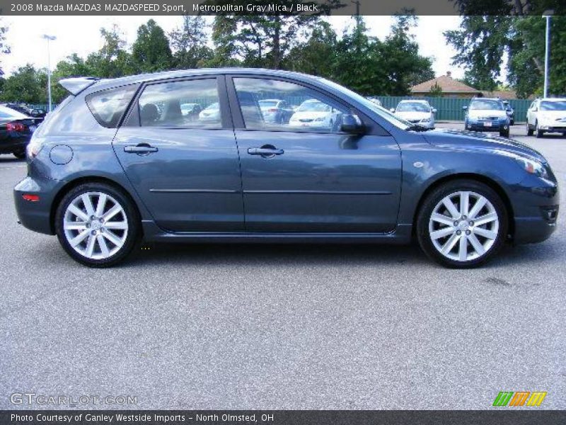 Metropolitan Gray Mica / Black 2008 Mazda MAZDA3 MAZDASPEED Sport