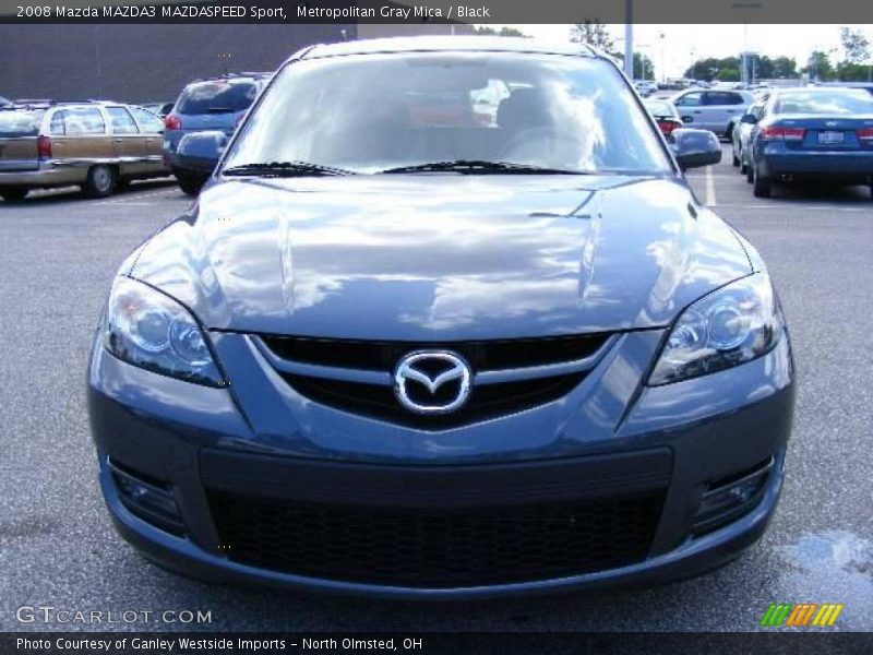 Metropolitan Gray Mica / Black 2008 Mazda MAZDA3 MAZDASPEED Sport
