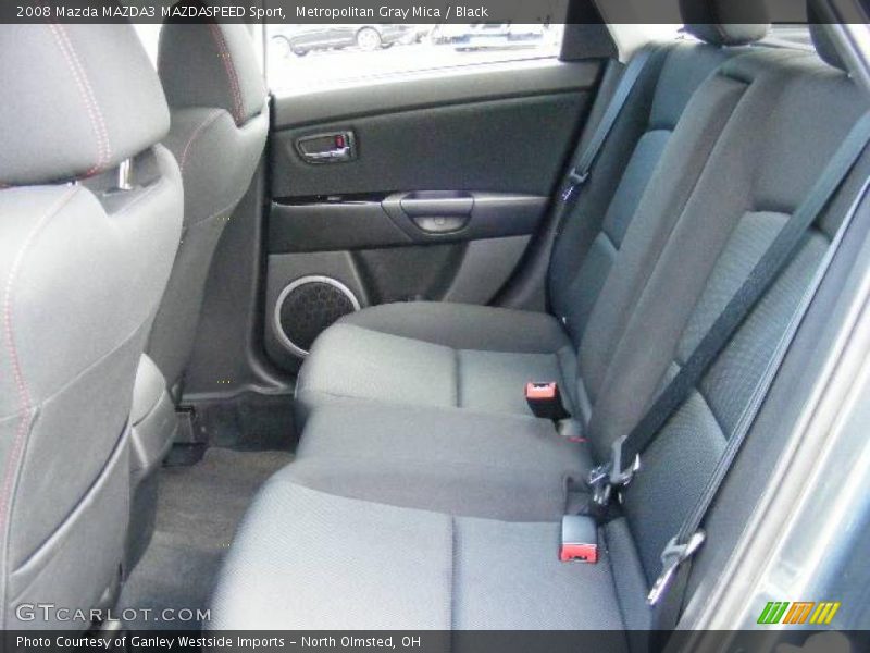 Metropolitan Gray Mica / Black 2008 Mazda MAZDA3 MAZDASPEED Sport