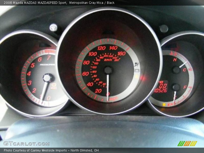 Metropolitan Gray Mica / Black 2008 Mazda MAZDA3 MAZDASPEED Sport